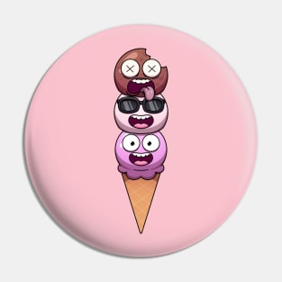 Funny Ice Cream Pin