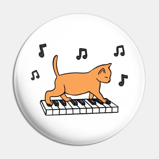 Piano Cat Pin