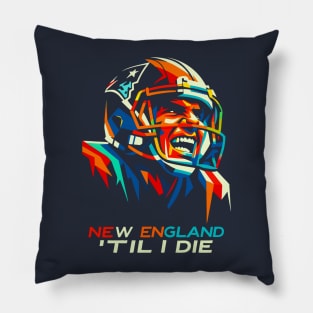 New England Til I Die Pillow