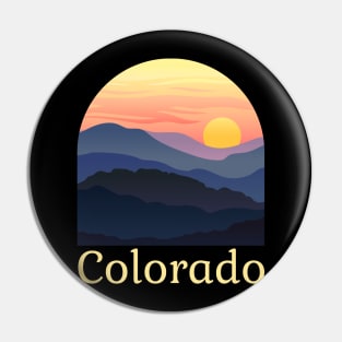 Colorado skiing - Colorado camping Pin