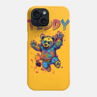 Teddy Bear Cool Techno Dancing Zombie Teddy Bear Phone Case