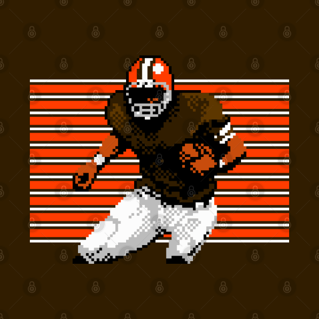 Cleveland Pixel Running Back by The Pixel League