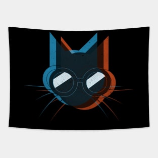 Cool Cat Wearing Sunglasses Tapestry