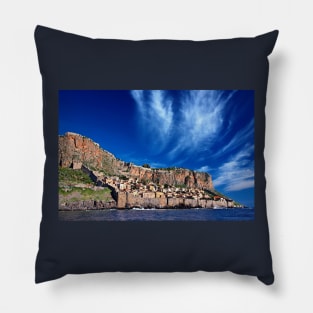 Monemvassia from the sea Pillow