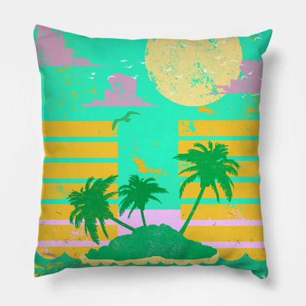 ISLAND VIBES Pillow by Showdeer