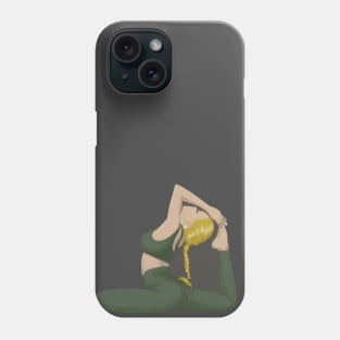 Pilates instructor doing pilates and stretching Phone Case
