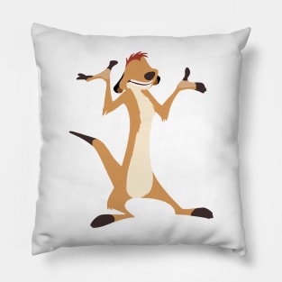 A Relaxed Meerkat Pillow