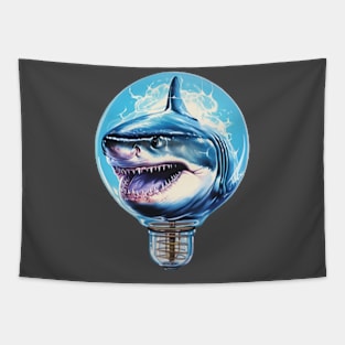 shark in a light bulb Tapestry