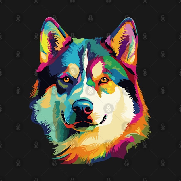 Husky - Husky Colorful by Kudostees