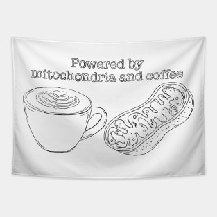 Powered by mitochondria and coffee Tapestry