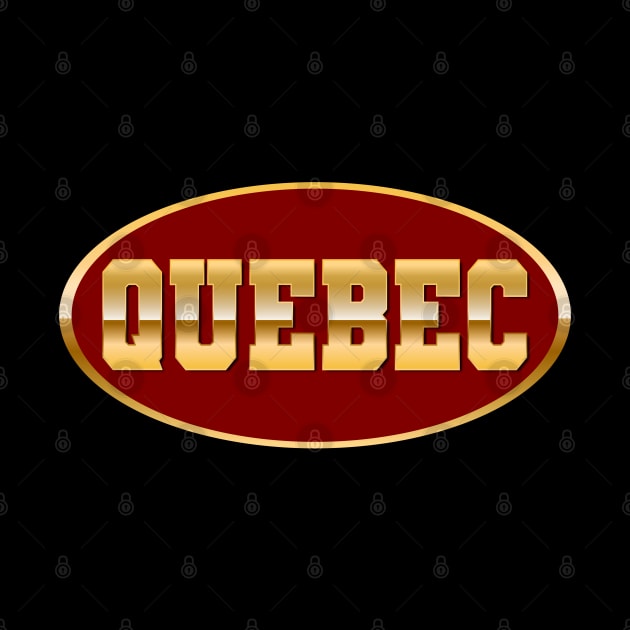 Gold Quebec by T-Shirts Zone