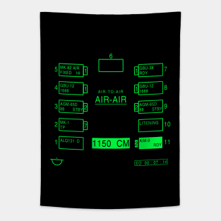 A-10 Warthog Weapons Display Screen Tapestry