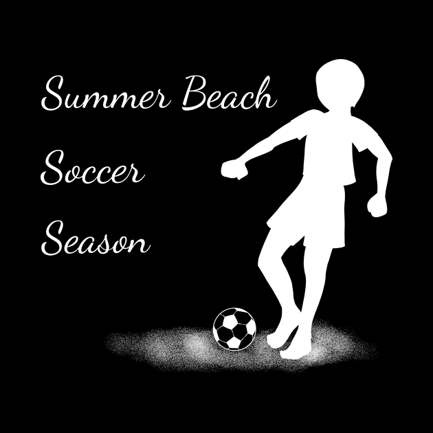 Summer beach soccer season minimalistic design by Zimart