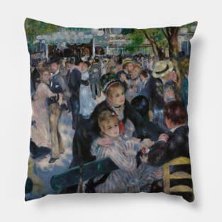 Dance at Le Moulin de la Galette by Auguste Renoir Pillow