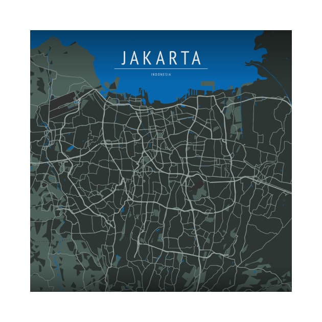 JAKARTA MAP by boy cartograph