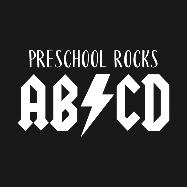 Preschool Rocks Shirt Cute Funny Gift For Teachers Abcd Rock by lohstraetereva