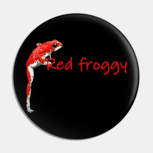 Red froggy Pin