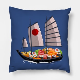 Japanese sushi boat Pillow