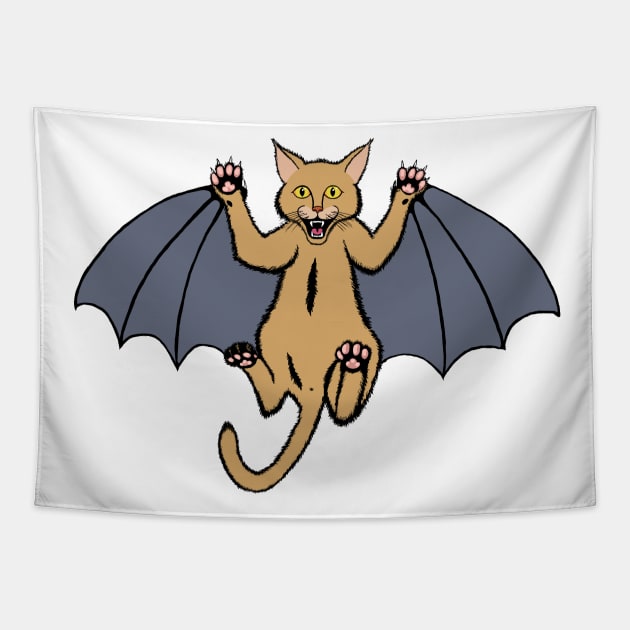 vampire cat Tapestry by Bearserk