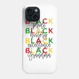 Grandma Black Pride Black History Month Phone Case