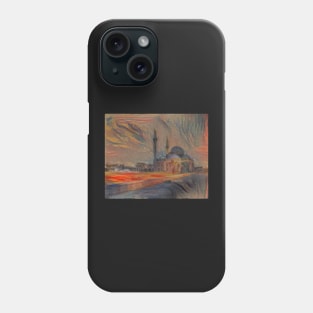 Khaled bin Al-Walid Mosque View (Munch) Phone Case