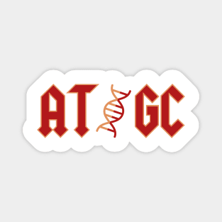 AT GC Vintage AC/DC Molecular Biology genetic code Magnet