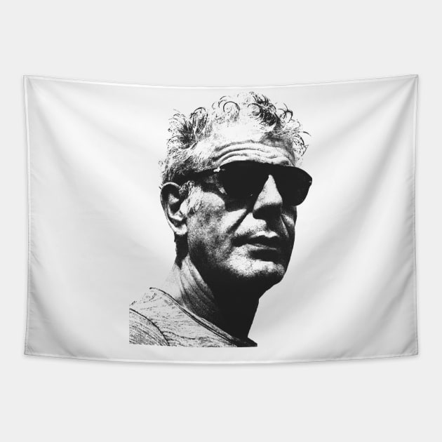 Anthony Bourdain Tapestry by Riso Art