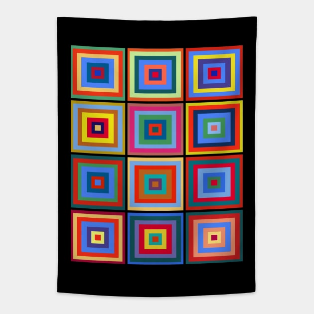 Op Art #52 Kandinsky Tapestry by RockettGraph1cs