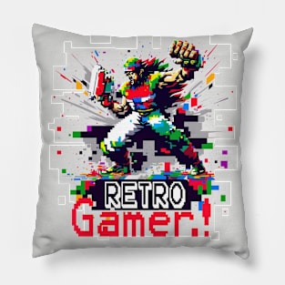 Game On! Retro Vintage Style Gaming Pillow