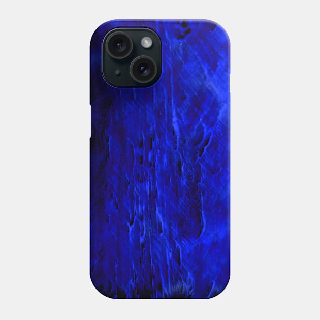 Simple abstract black-blue textured watercolor, trendy earthy tones, colors. Hand-painted texture, splashes, drops of paint, smears. Best for backgrounds, wallpapers, covers and packaging, wrapping. Phone Case by Olesya Pugach