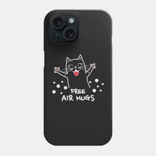 Free Air Hugs Cute Cat Kitten Smiles Social Distancing Phone Case