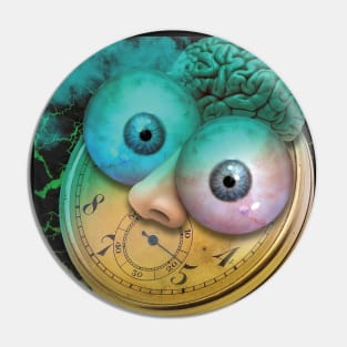 Time (Eyes, Brain) Pin