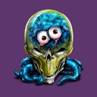 alien skull with tentacles T-Shirt