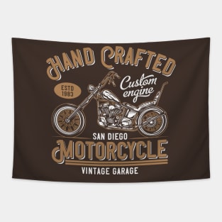 Hand Crafted Motorcycle Tapestry