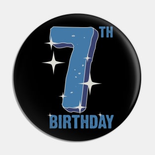 7th birthday for boys Pin