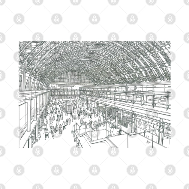 St Pancras London by valery in the gallery