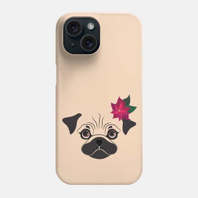 Pug, cute dog Phone Case by Yulla