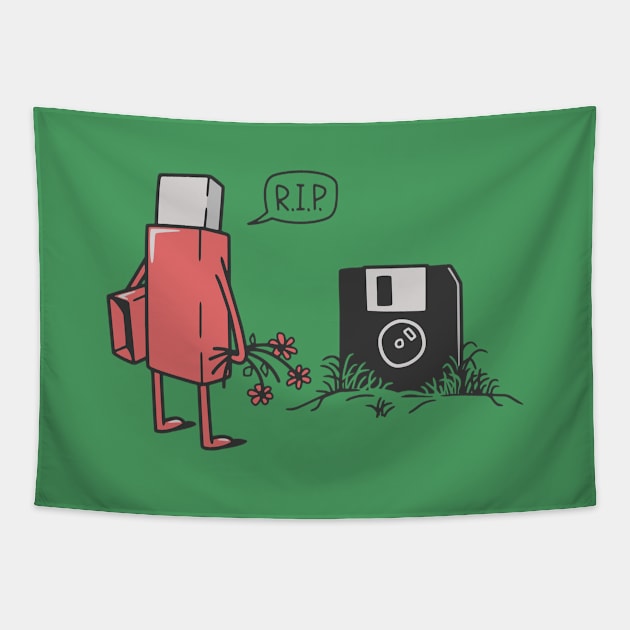 RIP floppy Tapestry by gotoup