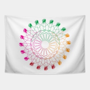 Circle Geometrical colorful design Tapestry