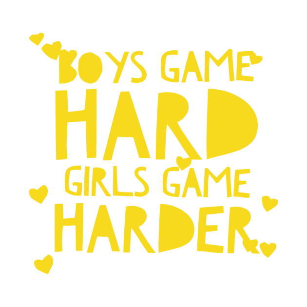 boys game harder girls game harder by Hyper_co