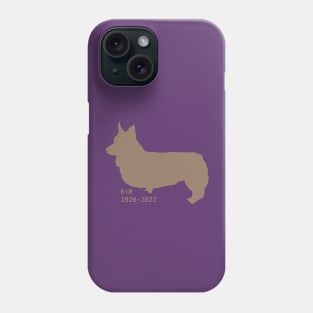 Queen Elizabeth II Tribute by Corgi Phone Case