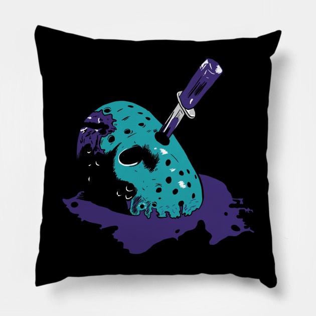 Jason Voorhees mask NES version Pillow by Black Snow Comics