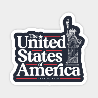 The United States of America – USA – Independence Day – Patriotic Magnet