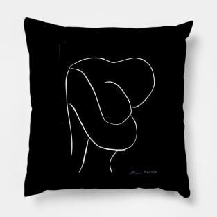 The Embrace A Silhouette of a Couple by Matisse Pillow