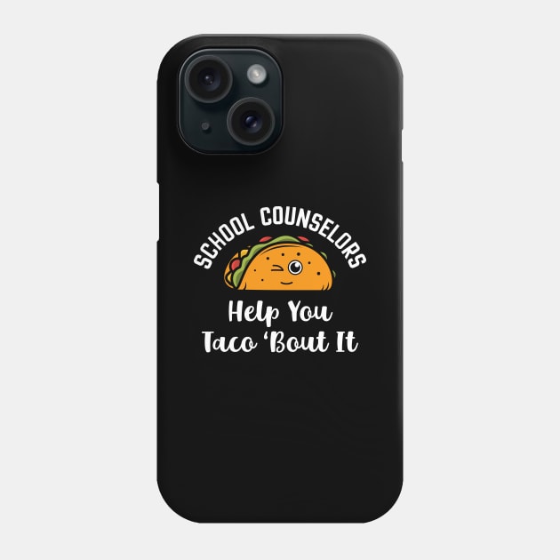 School Counselors Help You 'Bout It Phone Case by maxcode