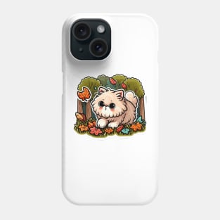 furry kittie in the woods Phone Case