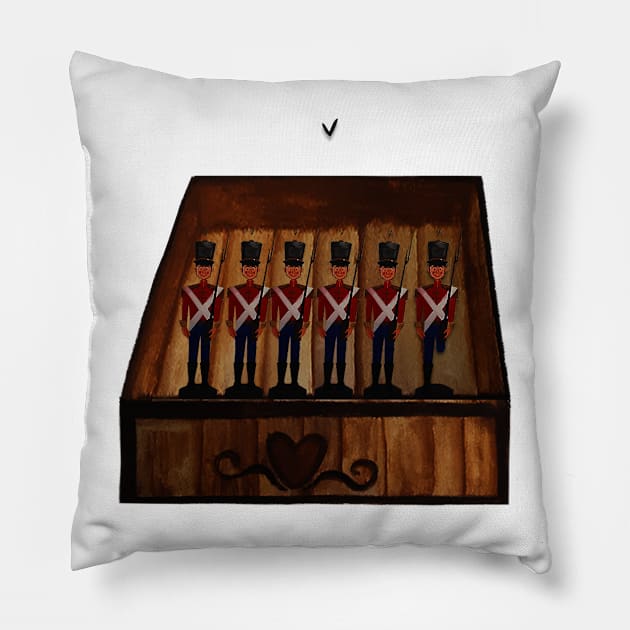 Steadfast Soldiers Box Set - Illlustration Pillow by Le petit fennec