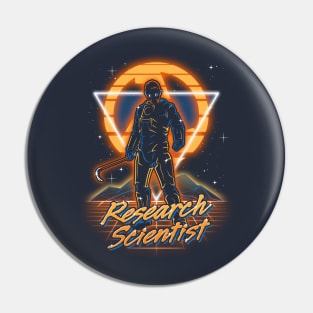 Retro Research Scientist Pin