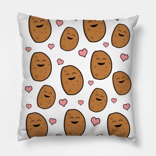 Potatoes And Hearts Pillow