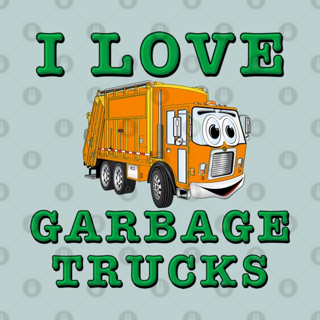 Garbage Truck by Happy Art Designs